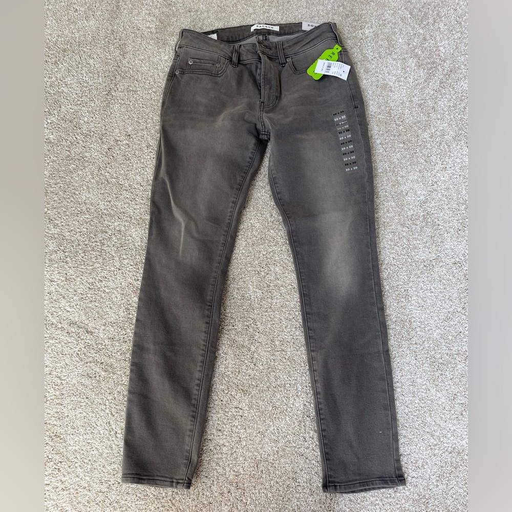 Mens  30x30 pac sun skinny grey active street pants NWT